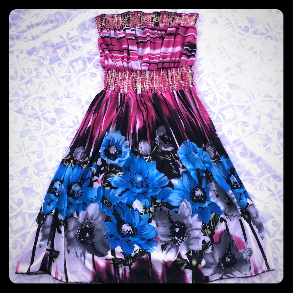 Colorful floral sundress